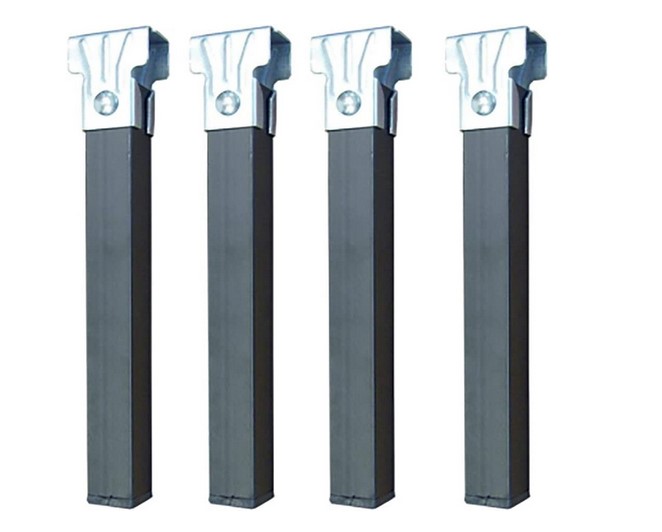 Juego De 4 Patas De Resorte Sin Ruedas, Metal 275X30X30 Mm