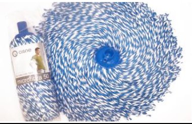 FREGONA DOMESTICA MICROFIBRA AZUL