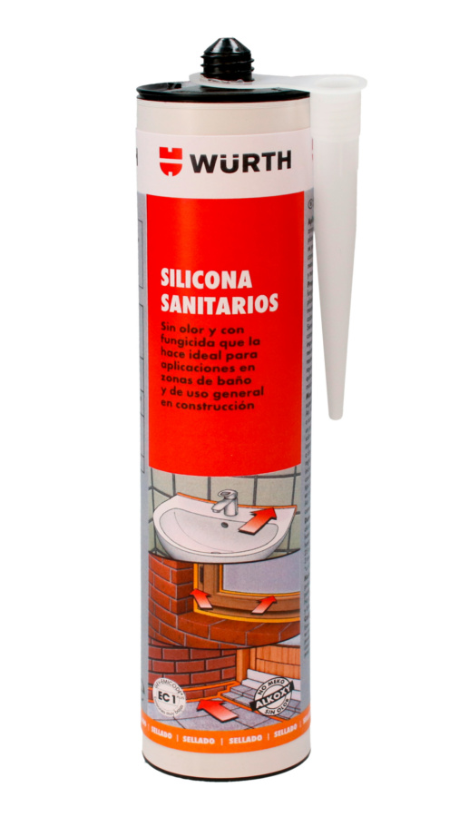 SILICONA SANITARIOS - SILICONA SANITARIOS BLANCA 310 ML