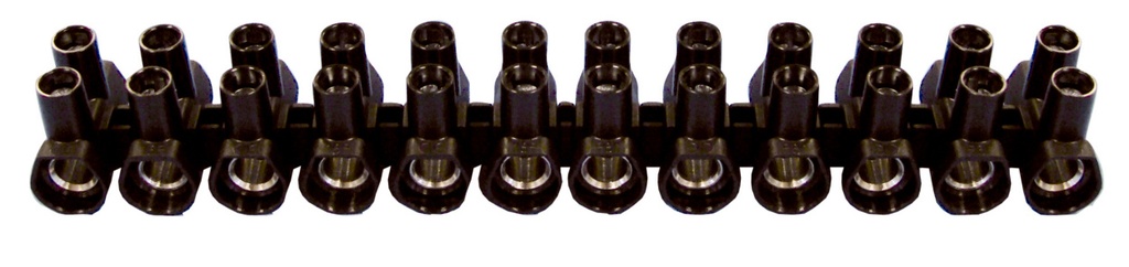 Paquete 20 - REGLETA NEGRA PA6 10MM