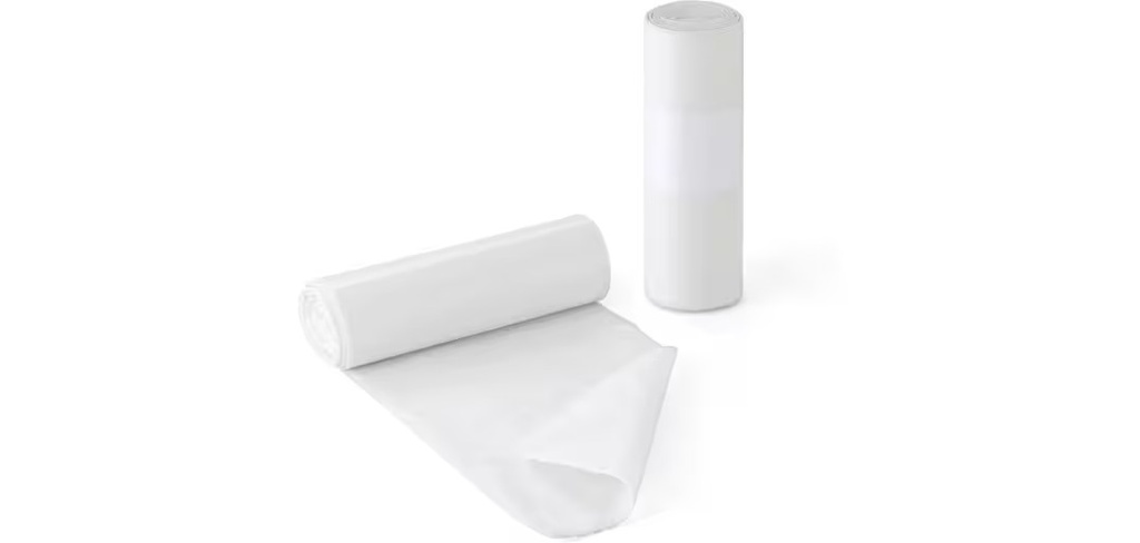 ROLLO DE 25 BOLSAS DE BASURA 52 X 60 CM 20 MICRAS BLANCA