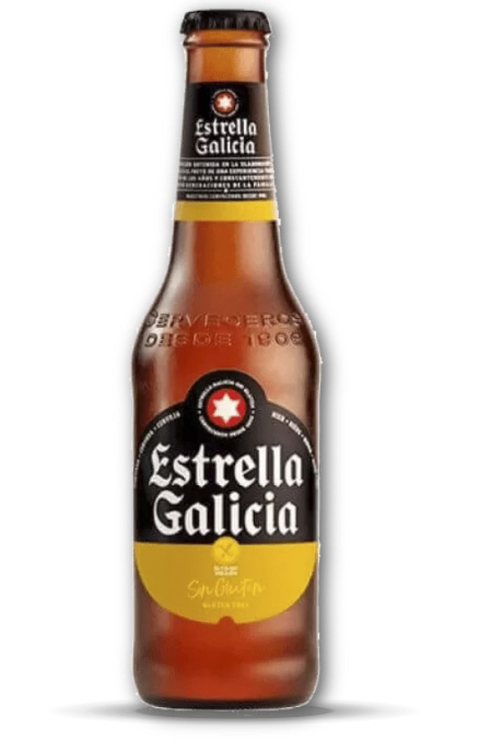 CERVEZA ESTRELLA GALICIA SIN GLUTEN RETORNABLE 33CL 24B LN