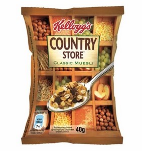 CEREALES "KELLOGS" 40 GR MUESLI COUNTRY ST 32 UNID.